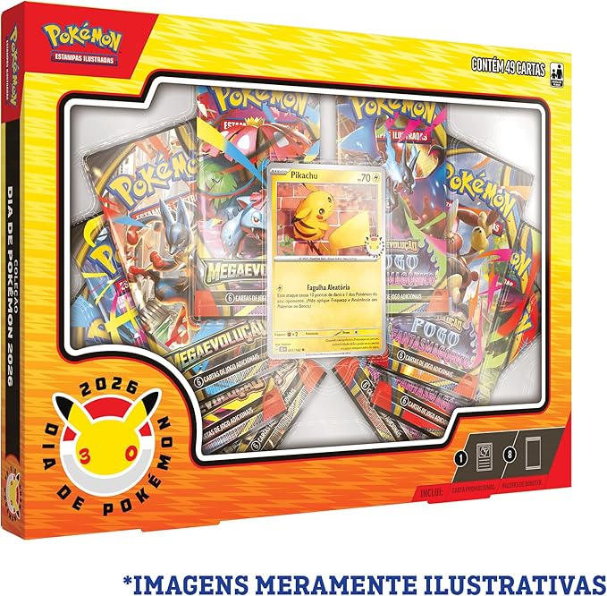 Box Dia de Pokémon 2026 — Pikachu