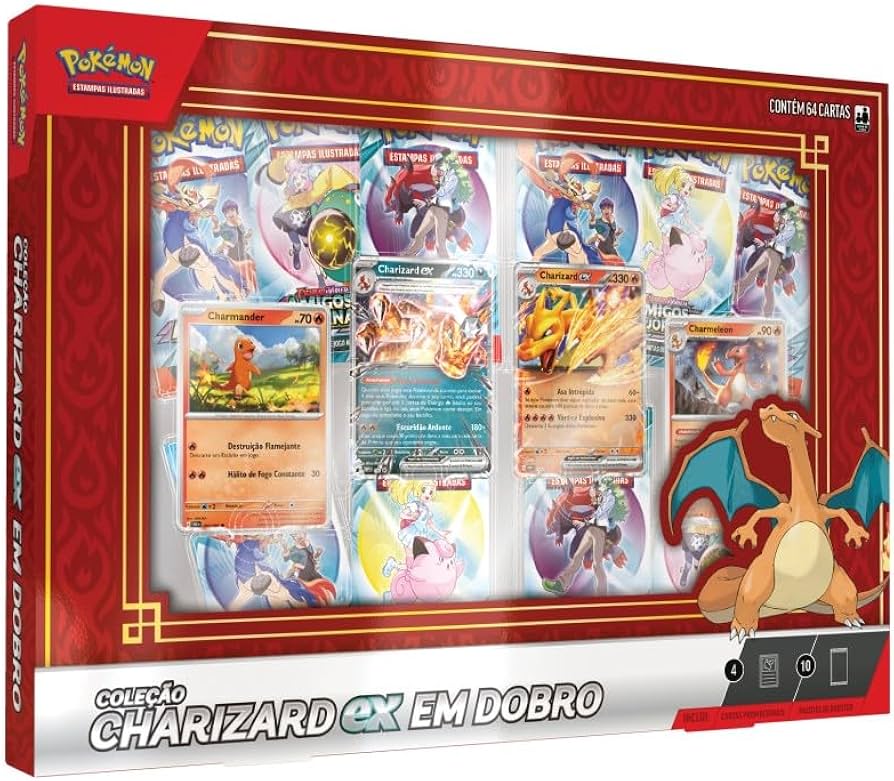 Box Coleção Charizard ex em Dobro